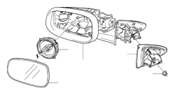 Корпус зеркала заднего вида правый Volvo S60 \\ c 2007 года \\ VOLVO Original 30745053