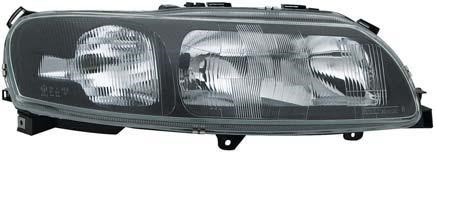 Стекло фары правое +/- корректор VOLVO V70, XC70 \\ Галогеновая c 2000 по 2004 год \\ GParts VO8693568GL