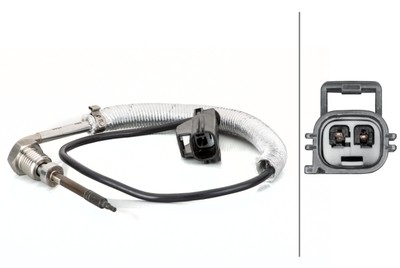 Датчик температуры катализатора Volvo XC70 II, XC60, S80 II, S40 II, S60 II \\ HELLA 6PT 014 495-111
