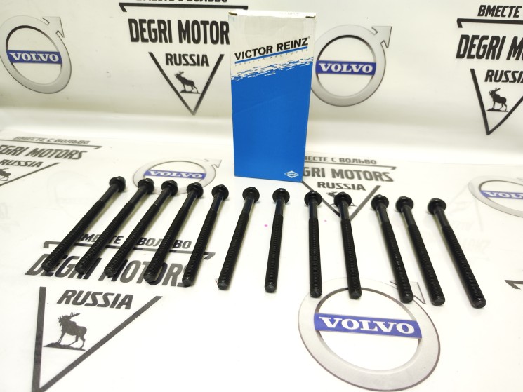 Болты ГБЦ М12x157 мм к-кт 12 шт. Вольво S40, S60, S80, XC60, XC70, XC90 \\ VICTOR REINZ 14-32152-02