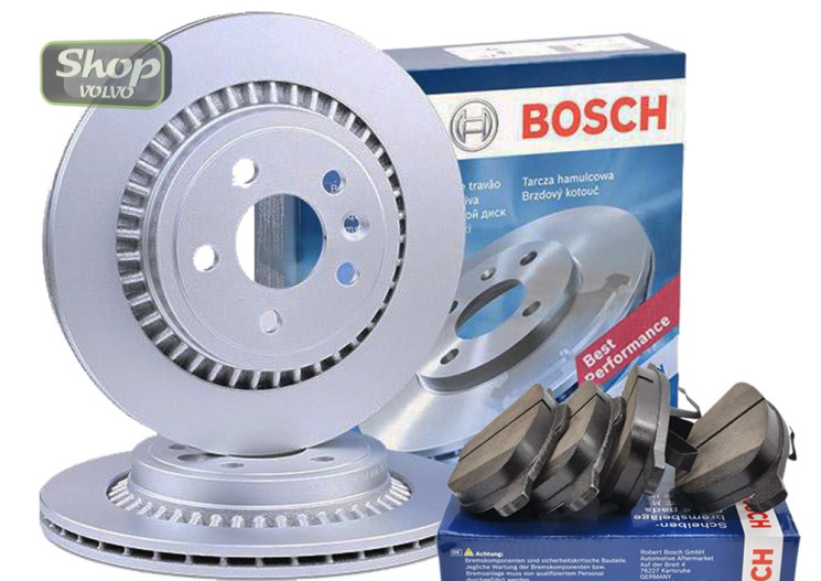 Передние тормозные диски и колодки Volvo XC90 17,5' \\ BOSCH 