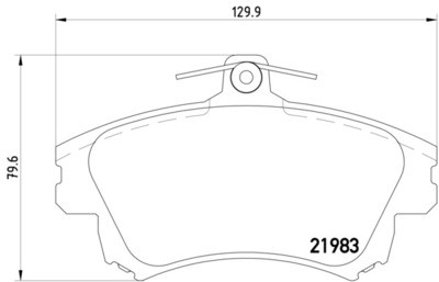Тормозные колодки передние VOLVO S40 I,V40 \\ 1998-2003 \\ Textar (Германия)