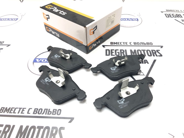 Тормозные колодки, передние 16" усиленные ​Volvo S60, V70 II, XC70, XC90 \\ GParts VO30793231