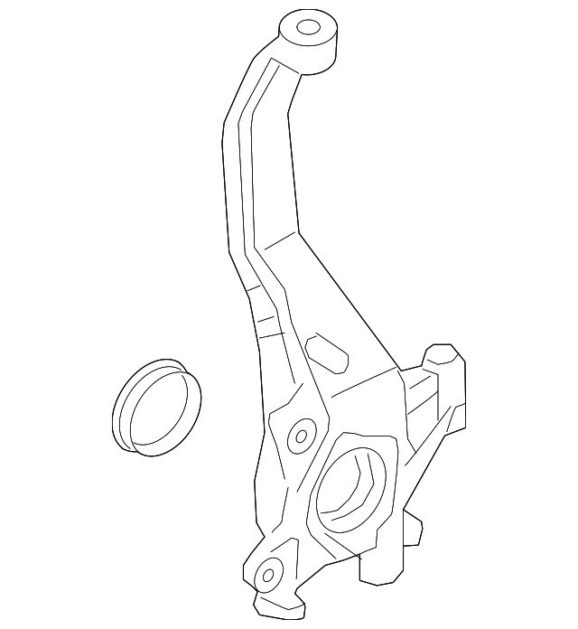 Поворотный кулак передний левый VOLVO XC60 II, XC90 II, V90CC \\ VOLVO Original 31476878