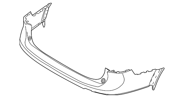 Накладка заднего бампера с парковкой, грунтованная - Volvo V90 Cross Country 2017-21 \\ VOLVO Original 40005406