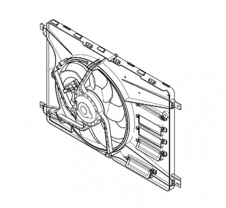 Вентилятор электрический, диффузор VOLVO S80 II,V70 III,XC70 II 07- \\ VOLVO (Original) 31686806