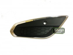 Хромированная накладка переднего бампера под парктронник левая Вольво S60 2 \\ 2010-2014 \\ SWParts SW31323413