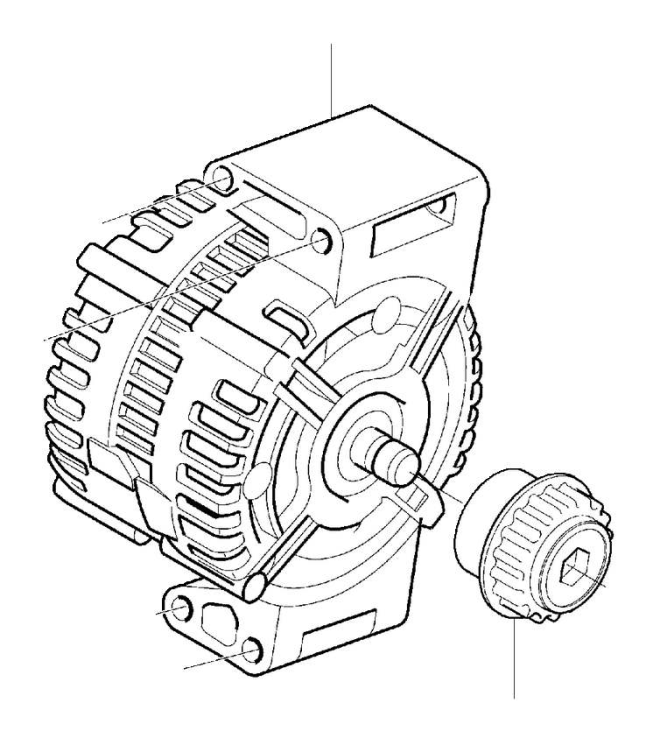 Генератор 180a Volvo S60 II, S80 II, XC70 II, XC60, XC90 \\ VOLVO Original 36012382