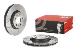 Диск тормозной передний 305mm вентилируемый Brembo Max с насечками 16'' Volvo S60, S80, V70 II, XC70 \\ BREMBO 09.9130.75