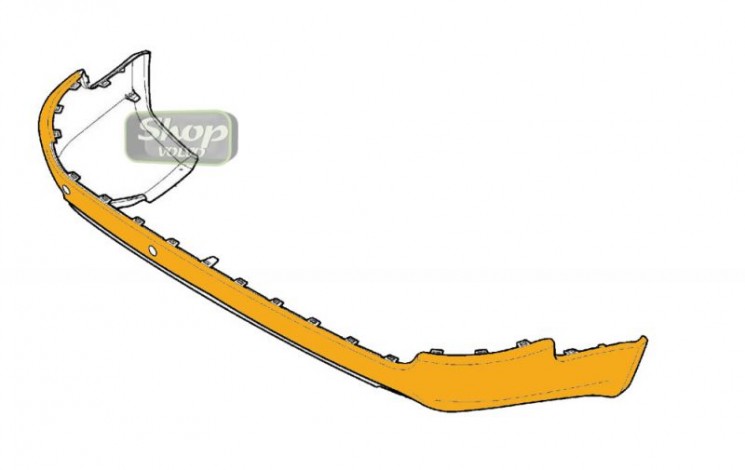Нижняя часть заднего бампера под парктроники Вольво XC90 \\ VOLVO (Original) 39814850