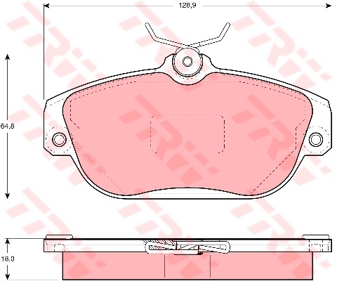 Колодки тормозные передние VOLVO 740,960 \\ TRW