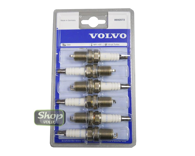 Комплект свечей зажигания 6 цилиндров VOLVO S80, ХС90 \\ с turbo \\ VOLVO (Original)  8692072