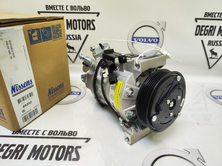 Компрессор кондиционера VOLVO S80 II, XC70 II, XC60 \\ NISSENS Дания 89350