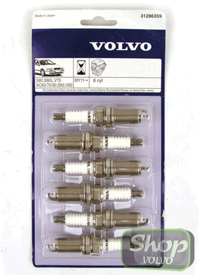 Комплект свечей зажигания 6 цилиндров VOLVO S60 II, S80 II, XC60, ХС90 \\ с 2011 года \\ VOLVO (Original) 31286359