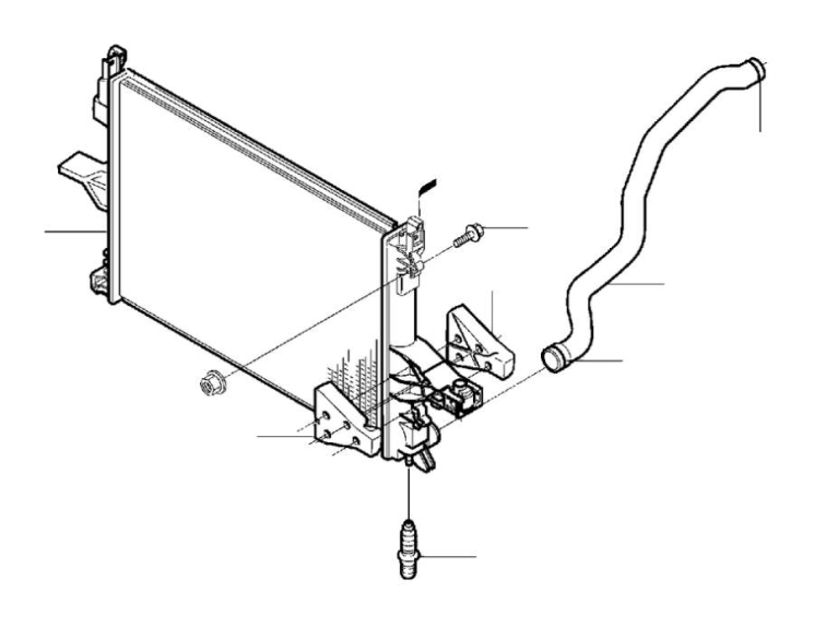 Шланг радиатора нижний B6294T Volvo XC90 \\ VOLVO Original 30680921