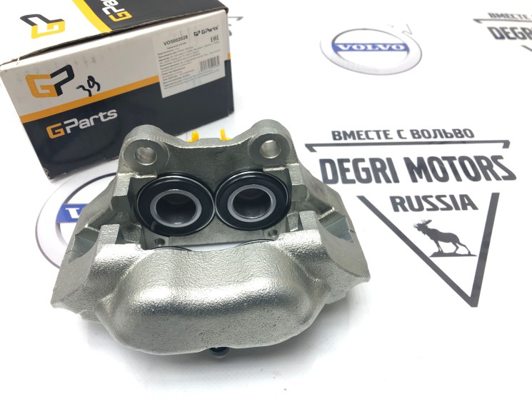 Суппорт тормозной передний левый VOLVO 240, 260 L Girling \\ вентилируемый диск \\ GP-German Parts VO5002028