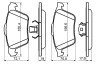 Колодки тормозные передние VOLVO XC90, S60, XC70 \\ 16'' \\ BOSCH 0 986 494 158