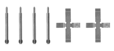 Крепежный комплект задних тормозных колодок VOLVO 240, 740, 940 \\ GP-German Parts