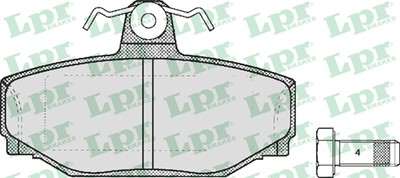 Тормозные колодки задние VOLVO 740,940,960 \\ многорычажная подвеска Multi-Link \\ LPR