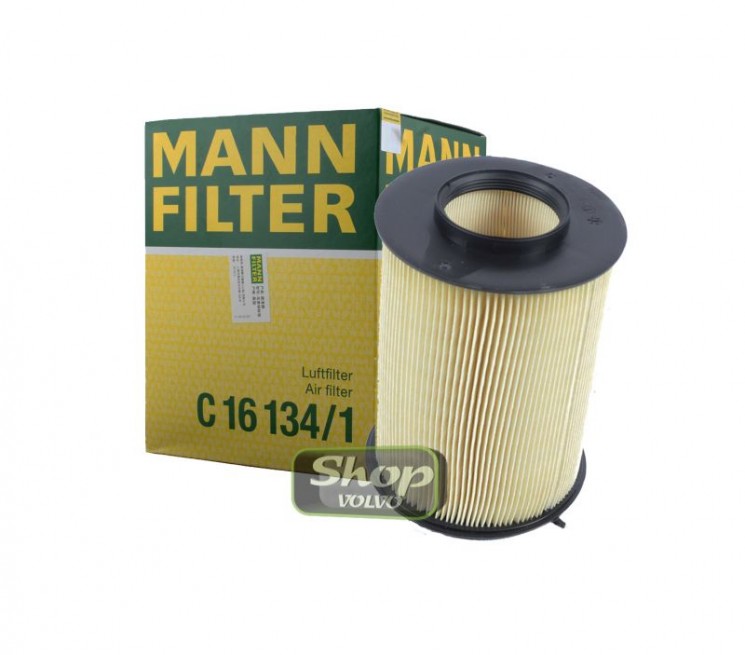 Фильтр воздушный VOLVO C30, S40 II, V40CC 1,6 - 2,0 литра  \\ 4 цилиндра \\ MANN c16134/1