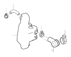 Бачок рециркуляции картерных газов Volvo S60, S80, V70 \\ без турбо с 2003 года \\ GParts VO31338024