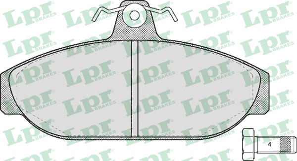 Колодки тормозные передние VOLVO 740,760,940 \\ 84-93 \\ LPR