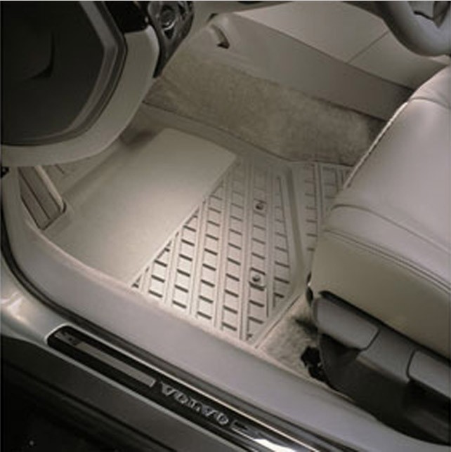 Коврики салона резиновые Вольво S60 \\ серые \\ VOLVO Original