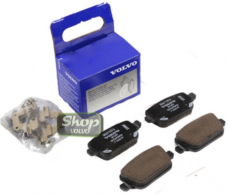 Колодки тормозные задние кроме (EU) Вольво S80 II, XC70 II \\ механический ручник \\ VOLVO (Original) 30671576