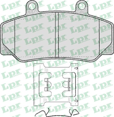 Колодки тормозные передние VOLVO 740,960 \\ Bendix \\ LPR