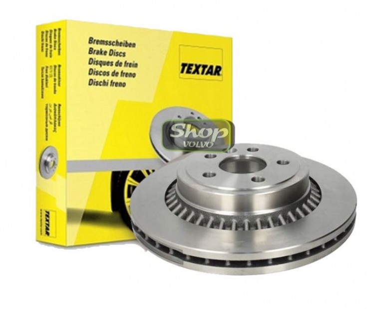 Тормозной диск задний вентилируемый электронный тормоз VOLVO XC60 XC70 II \\ TEXTAR 92196403