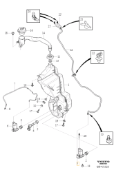 Насос омывателя лобового стекла Volvo XC60 II, V60 CC \\ VOLVO Original 32328237