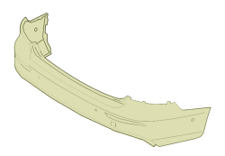 Накладка заднего бампера с системой помощи при парковке Неокрашенная без спойлера - Volvo S60 \\ VOLVO Original 39808125