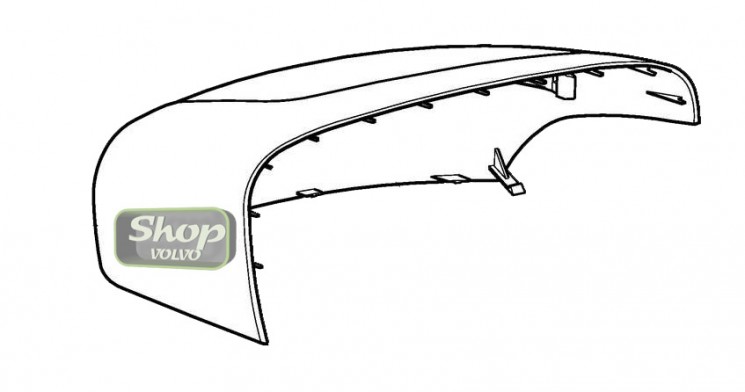 Крышка правая зеркала Вольво ХС60 \\ с 2014 года \\ VOLVO Original 39821915