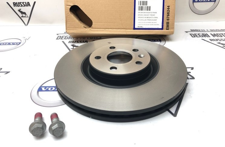 Диск тормозной передний VOLVO XC60 II \\ 17" дюймов 322 мм \\ VOLVO Original 32424721