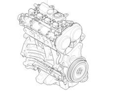 Двигатель B4204T11 ДВС S60 II, S80 II, XC60, XC70 II \\ в сборе, без навесного \\ Volvo Original 36011412