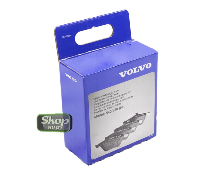 Колодки тормозные передние комплект \\ VOLVO C30, C70, S40, V50 \\ VOLVO Original 30742029